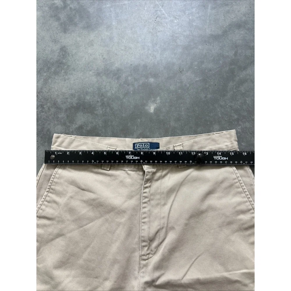 Ralph Lauren Men's Polo Jeans Shorts, Size 32, Beige Chino Sku97